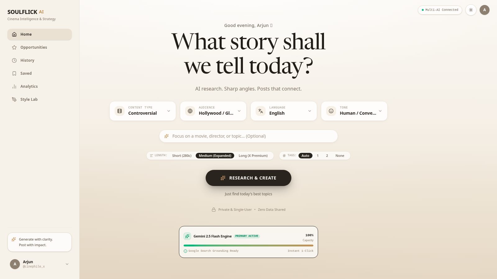 X-Writer — live project screenshot